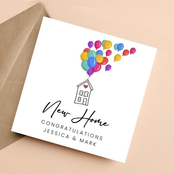 Personalised Congratulations On Your New Home Card