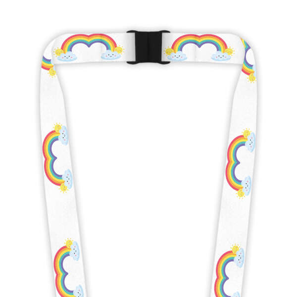 Double Breakaway Lanyard - Rainbow Duo