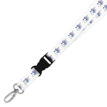 Double Breakaway Lanyard - Easter Bunny Coquette Bow