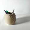The Olas Pen Holder | Desk Organizer and Pencil Cup Holder - Matte Dark Green