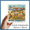 Beach Art Card - Sun Sea and Sandwiches - Polymer Clay Art by Erica Sturla - Seaside Card UK