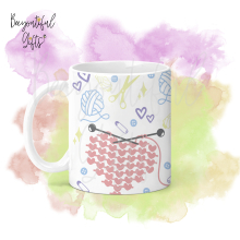 Crafting Ceramic Mug - Knitting Full Wrap