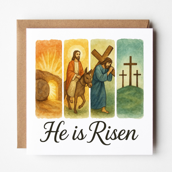 Easter Card - He Is Risen - Standard Smooth Card