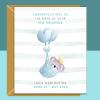 Your New Grandson - Congratulations Baby Card - Personalised - Perfect for new grandma, granddad, grandparents. - Blank inside - Regular - Matte