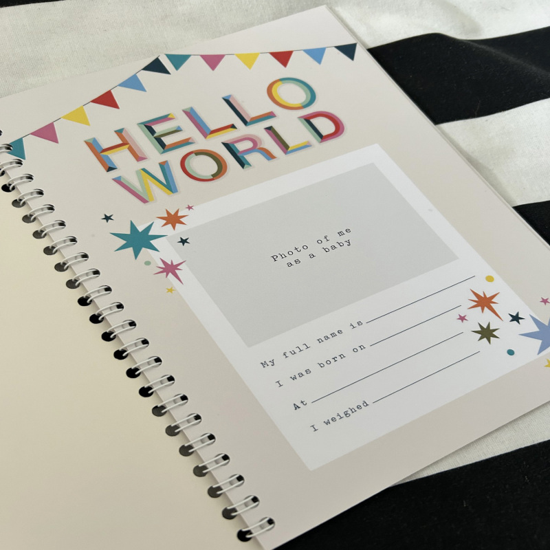 Birthday Interview Book - Birthday Keepsake book, memories book, 1st Birthday gift, New baby gift, Birth - 12yrs