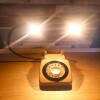 The 1970s GPO 746 Rotary Dial Telephones in Vintage Green & Brown, with black rims.