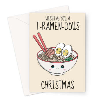 Cute Ramen Christmas Card