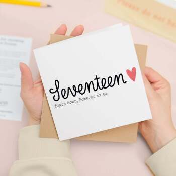 17 Year Anniversary Card For Wife 17th Wedding Anniversary Card For Husband Anniversary Card Wife Wedding Anniversary Card Seventeen Years