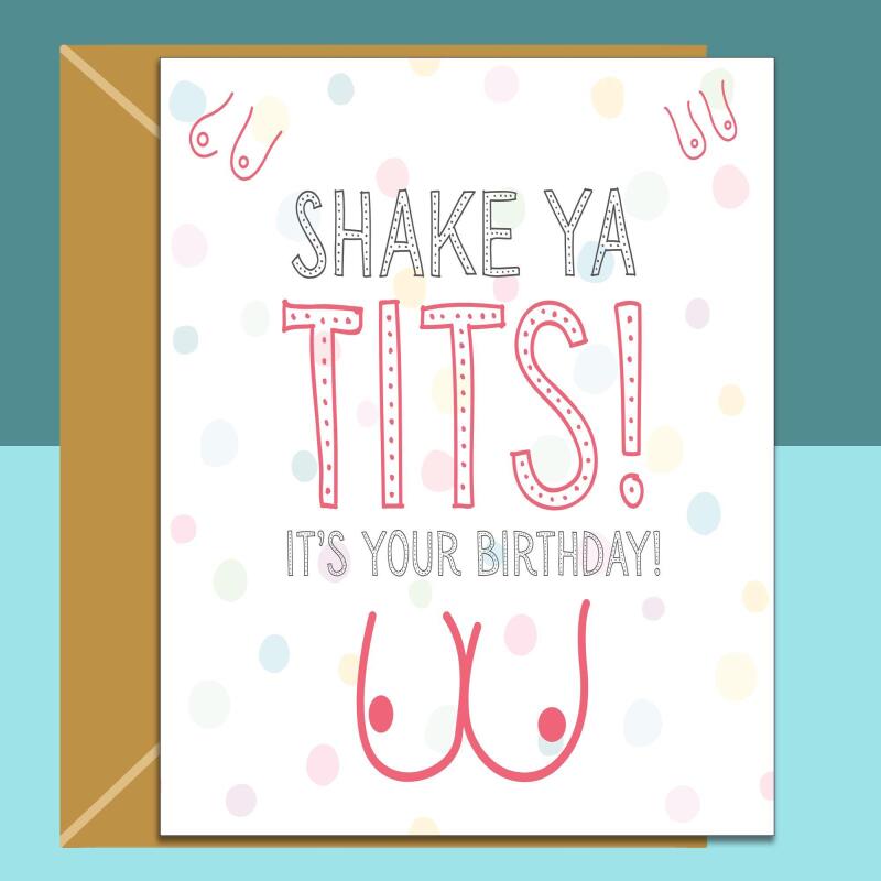 Funny Friend Birthday Card For Her | Bestie | Mate | Personalised | 25th, 30th, 35th, 40th, 45th or any other on her birthday - Blank inside - Regular - Matte