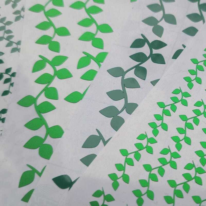 Green Plant Vine Stickers in 1inch or 2inch sizes. - 1 - Satin Green