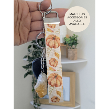 Pumpkin Wristlet Keychain