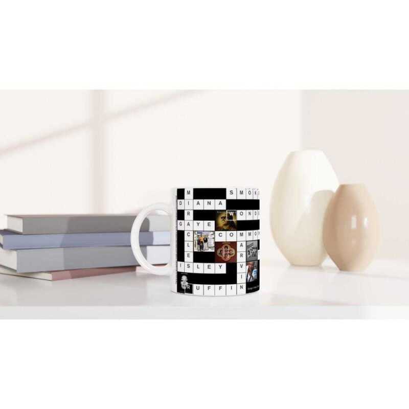 Motown Artists Crossword Mug - Ceramic White