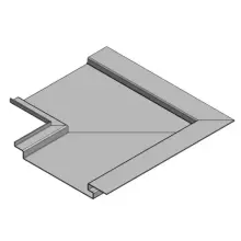 Aluminium Soffit Boards Interlocking 90 Degree Internal Corner - Mill (Unfinished) - 150mm