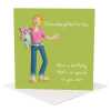 Granddaughter-in-law birthday card - designed by Erica Sturla - 15cm square and blank inside, made in the UK