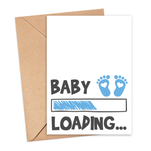 Pregnancy Announcement Card - Baby Loading...