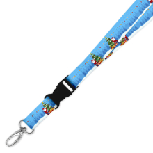 Double Breakaway Lanyard - Christmas Tree Santa