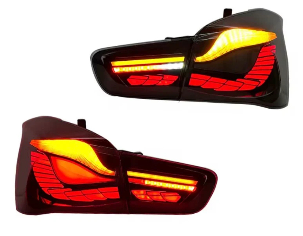 BMW 1 Series F20/F21 LCI (2015–2019) GTS Style OLED Tail Lights – Smoked & Red | Plug & Play, Sequential Indicators M140i M135i - SMOKED