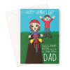 Cute Father's Day Card From Daughter - A5 Portrait - 1 Card