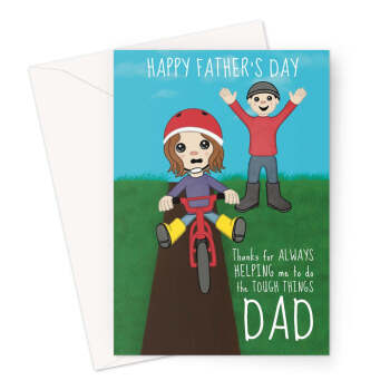 Cute Father's Day Card From Daughter