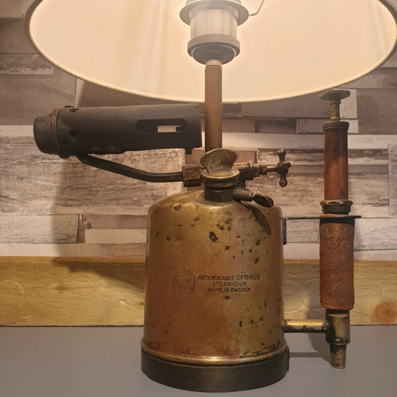 Rare - Aktiebolaget Optimus Brass Blow Torch Lamp