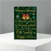 Jingle Bells Christmas 6 x 4" Greeting Card Sent Direct to Friend or Relative