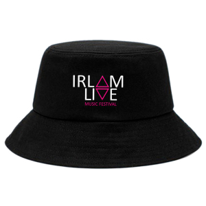 Irlam Live - Embroidered Bucket Hat - Black