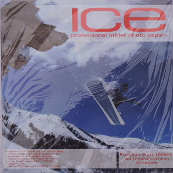 ICE A4 260gsm Resin Coated Gloss Photo Paper
