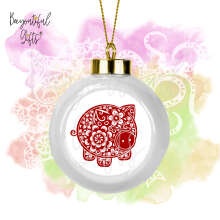 Ceramic Chinese New Year Bauble - Zentangle Chinese New Year Animal