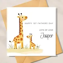 Father's Day Card - Happy 1st Father's Day - Standard Smooth Card