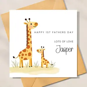 Father's Day Card - Happy 1st Father's Day