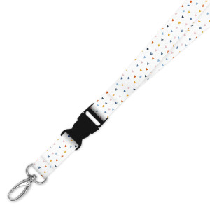 Double Breakaway Lanyard - Coloured Hearts