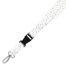 Double Breakaway Lanyard - Coloured Hearts