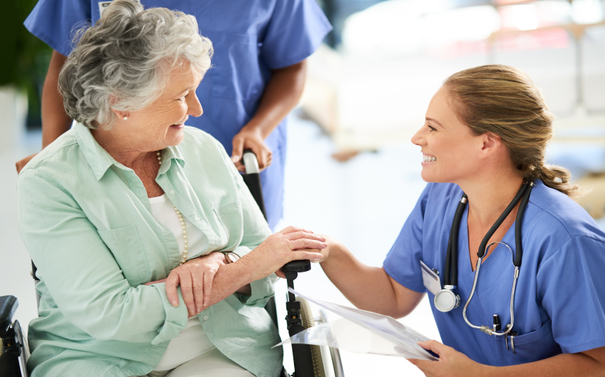 Why are name badges important in the healthcare sector?