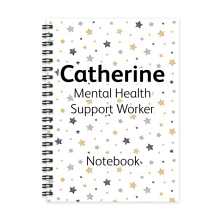 Personalised A5 Notebook - Scribble Stars