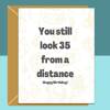 Funny 36th Birthday Card - Personalised inside if required - For Him or For Her - Perfect greetings card for someone turning 36 years old - Blank inside - Small