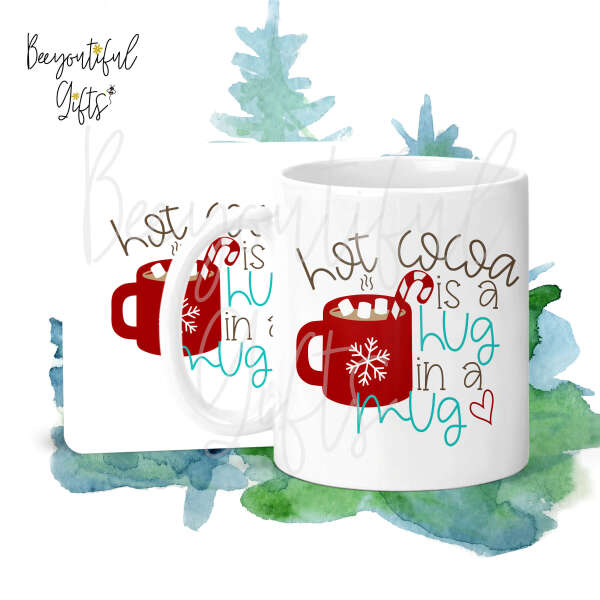 Mug & Coaster Set - Hot Cocoa Is A Hug In A Mug