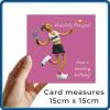 Padel Birthday Card for Her - Padelista Princess Card - Polymer Clay Art by Erica Sturla - Padel UK