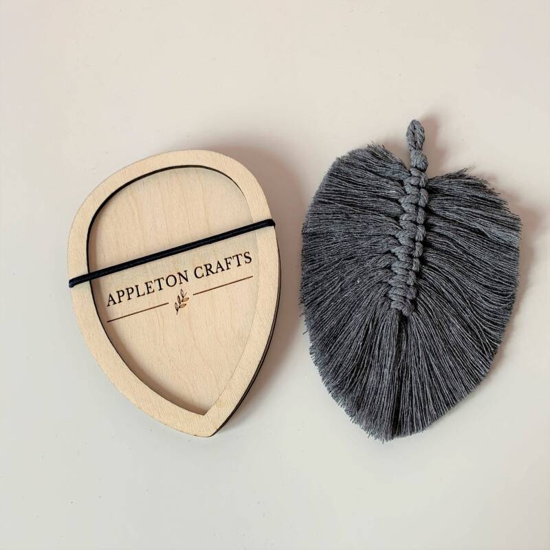 Macrame Leaf & Feather Cutting Template / Macrame Wall Hanging Tool /  Macrame Cutting Template / Cutting Tool - Extra Small