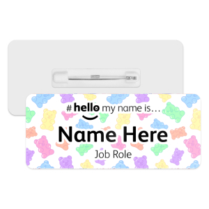 #hello my name is... Name Badge - Gummy Bears