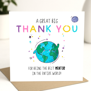 Thank You To My Mentor Card | Thank You For Mentoring Me Card, To a Wonderful Mentor Card  student placement, thank you card Mentor Card