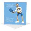 Funny Pickleball Birthday Card for Him - Polymer Clay Art by Erica Sturla - Pickleball Card UK