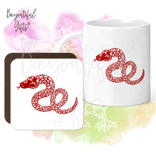 Mug & Coaster Set - Zentangle Chinese New Year Animal