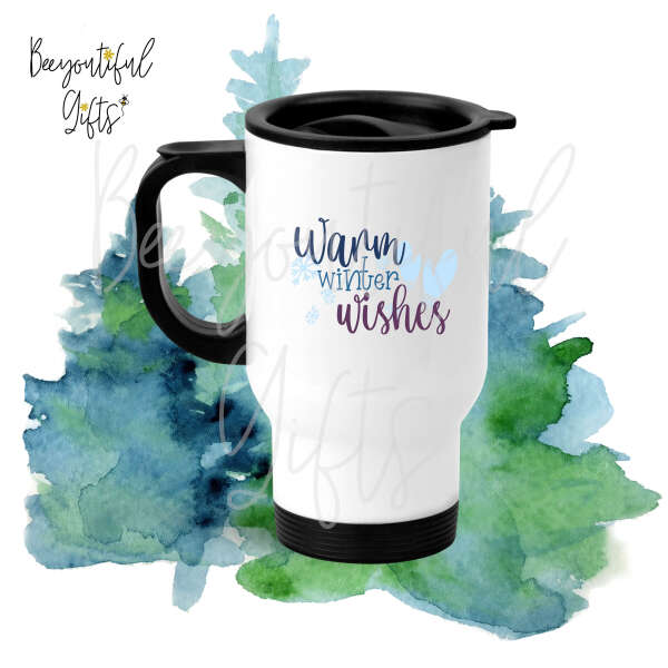 Christmas Travel Mug - Warm Winter Wishes