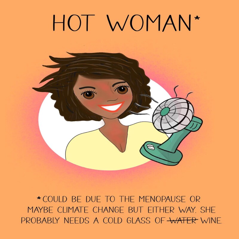 Hot Woman | Funny card | Birthday card | Getting old | card for her