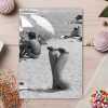 Legs in the sand - vintage black and white themed card - 12.6 x 17.7cm and blank inside - made in the UK
