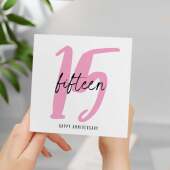 15 Year Anniversary Card For 15th Wedding Anniversary For Him or Her Wife Husband Card For Fifteenth Anniversary