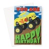 Age 4 Boys Monster Truck Birthday Card - A5 Portrait - 1 Card