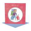 Male Off to Uni card for him - designed by Rosie Brooks - 15cm square and blank inside, made in the UK