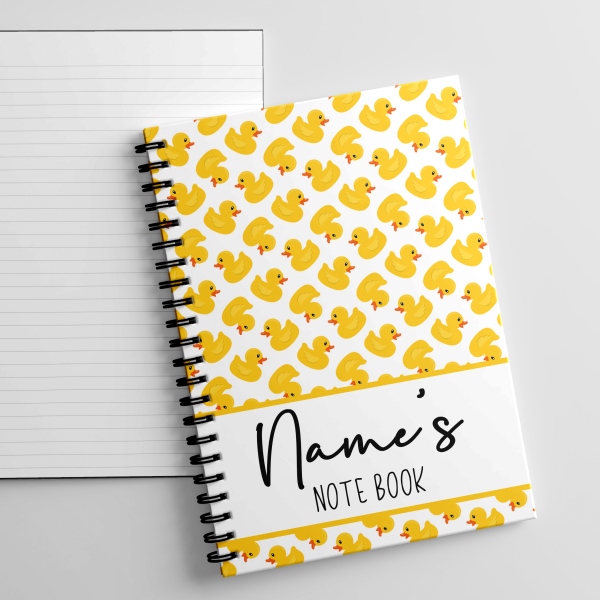 Personalised A5 Notebook - Rubber Ducks