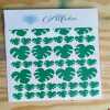 Monstera Leaf Stickers 1inch and 0.5inch mix